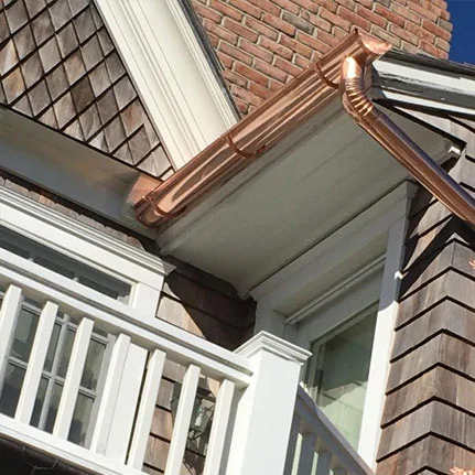 copper gutter installation Port Washington ny